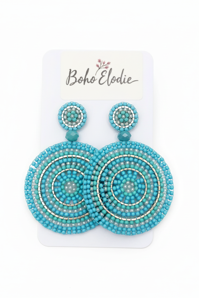 Turquoise Beaded Earrings